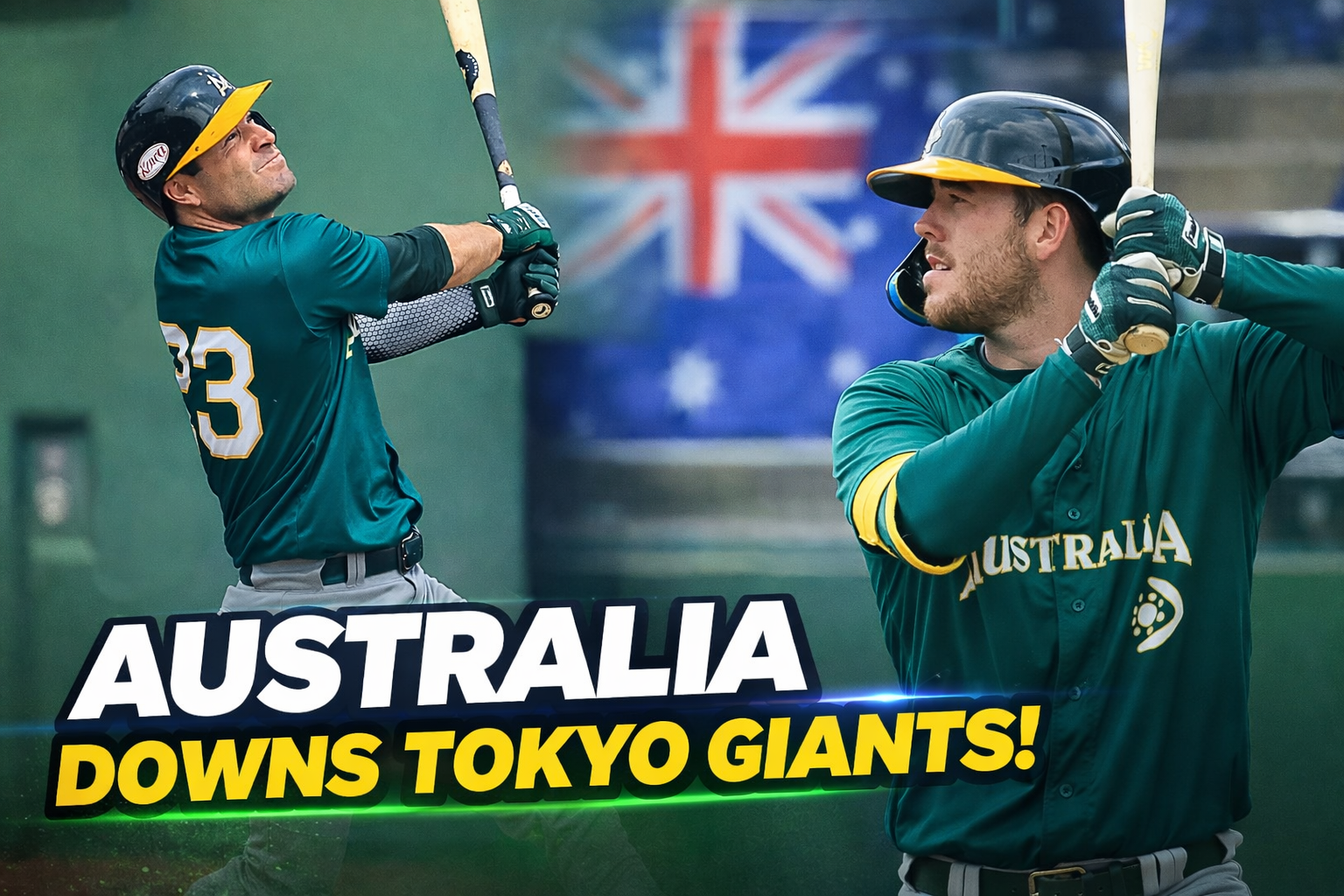 Team Australia Downs Tokyo Giants in Preparation For The World Baseball Classic