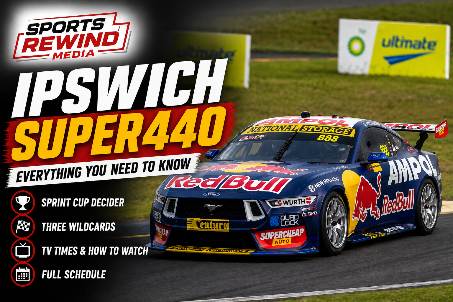 Ipswitch V8 • Sports Rewind Media Ipswich Super440, V8 Supercars