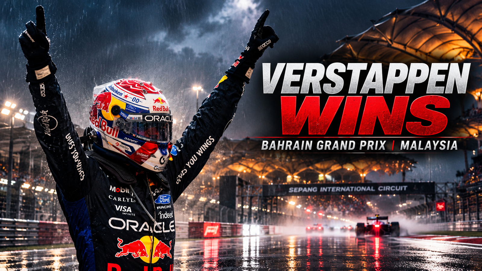 🏁 Verstappen Wins in Malaysia!